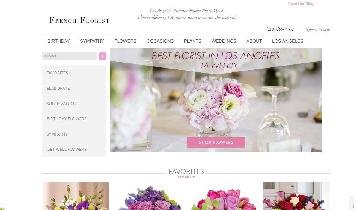 French Florist's Homepage