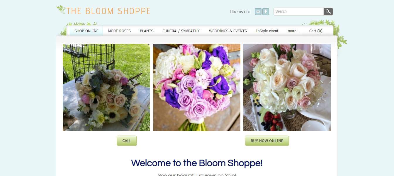 Bloom Shoppe's Homepage