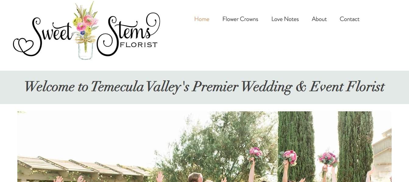 Sweet Stems Florist Events' Homepage