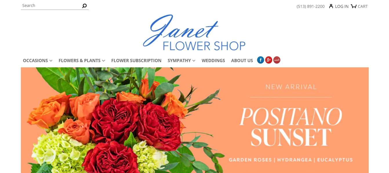 Janet Flower Shop's Homepage