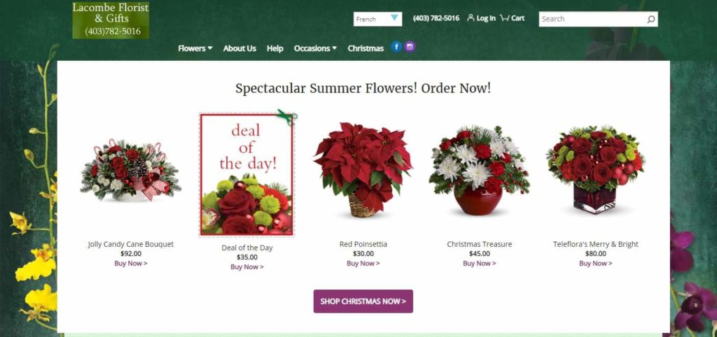Lacombe Florist's Homepage