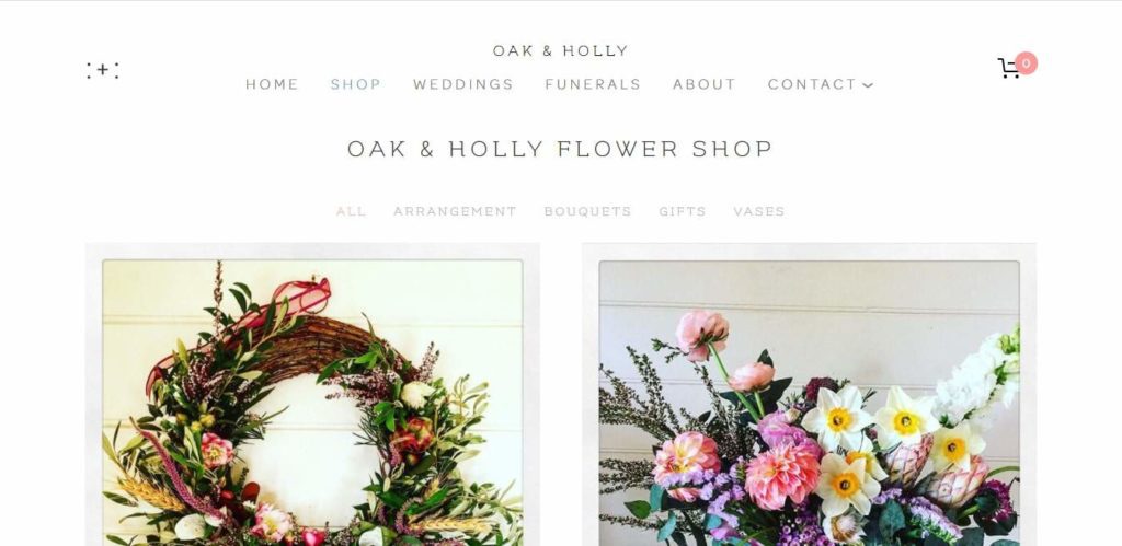 Oak & Holly Flowers' Homepage