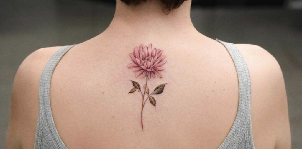 What does a chrysanthemum flower tattoo mean