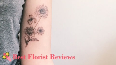 Iris and Sunflower Tattoo