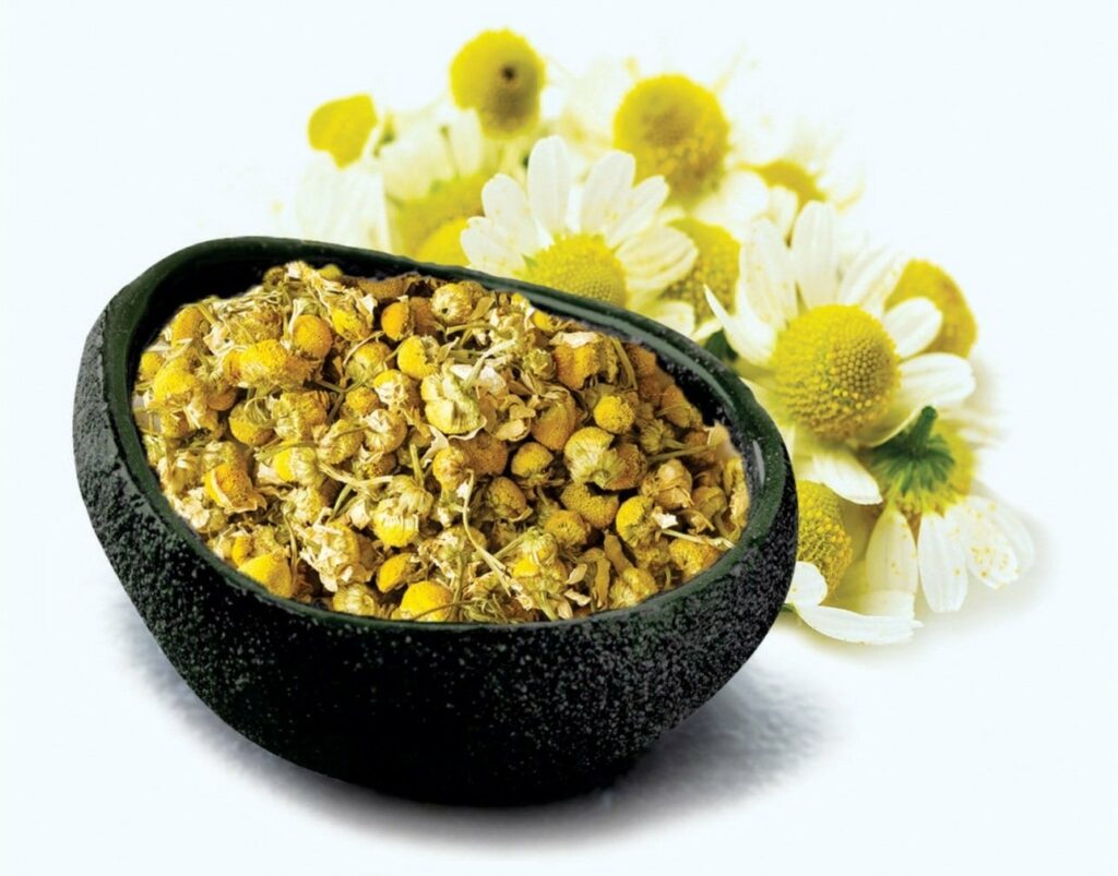 How can chamomile flowers be used in cooking