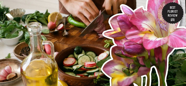 How can freesia flowers be used in cooking